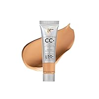 Your Skin But Better CC+ Cream Travel Size - Color Correcting Cream, Full-Coverage Foundation, Hydrating Serum & SPF 50+ Sunscreen - Natural Finish - 0.4 fl oz