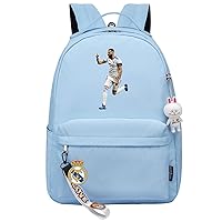 Wear Resistant Benzema Student Bookbag-Casual Durable Graphic Knapsack,Football Fans Bag for Teens