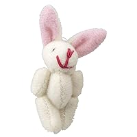 Melody Jane Dollhouse White Bunny Cuddly Toy Large Teddy Miniature Nursery Shop Accessory