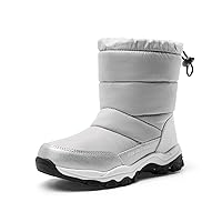 DREAM PAIRS Boys Girls Snow Boots Lightweight Slip Resistant Mid Calf Winter Shoes Little/Big Kid