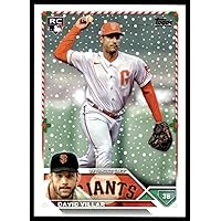 2023 Topps Holiday #H161 David Villar NM Near Mint RC Rookie Giants