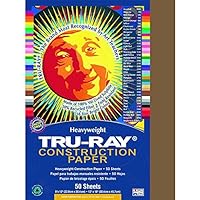 Tru Ray 9 X 12 Brown 50 Sht Arts & Crafts Construction Paper Paper Pac103025 Pacon Corporation