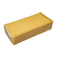 generic 20PCS Beehive Foundation Sheets Natural Beeswax Sheets Pure Natural Beehive Wax Frame Beekeeping Tool Nonâ€‘Toxic Beeswax Sheets for Bees Candle-Making