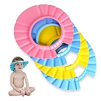 EWIN(R) 4pcs Soft Adjustable Baby Kids Children Shampoo Bath Bathing Shower Cap Hat Wash Hair Shield Hat