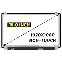 Replacement for VAIO VWNC71419-SL LCD Screen 1920x1080 14.1 inch 30 Pins 60Hz LED Display Digitizer Panel (for Non-Touch Screen Only)