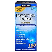 Fast Acting Lactase, Compare to Lactaid Fast Act (4 Pack) 720 Caplets