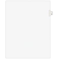 Avery Individual Legal Exhibit Dividers, Avery Style, 5, Side Tab, 8.5 x 11 inches, Pack of 25 (11915)