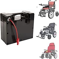 24V Rechargeable Electric Wheelchairs Replace Battery 12AH 15AH 18AH 20AH Lithium Battery for 50W 250W 480W 550W Motor,12AH