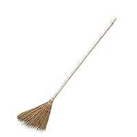 Heavy-Duty Coconut Leaf Stick Broom Outdoor Indoor Commercial Perfect for Lobby Mall Market Floor Garage Courtyard