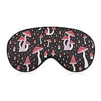 Men Women Travel Sleep Mask Compatible with Red Magic Cartoon Mushroom Blindfold, Lightweight and Comfortable Adjustable Eye Masks Night Blindfold Eyeshade for Sleeping, Travel, Shift Work, Nap
