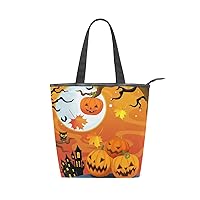 Canvas Tote Bag for Women with Zipper,Canvas Tote Bag Women Tote Purse Work Handbag