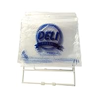 Zip-Slide Closure Deli Bags, Freshly Sliced Bags, Made of Recyclable LPDE, Versatile, Hygienic, and Easy to Use, 10 inches x 8 inches x 1.25 mm, 1000 count