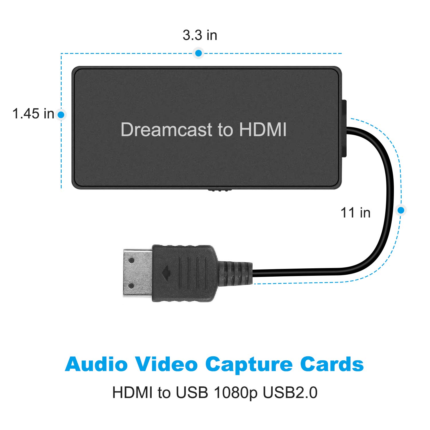 Buy Dreamcast to HDMI Converter Supports 16:9/ 4:3 Switching, HD Link Cable  for Sega Dreamcast, HDMI Cable for Sega Dreamcast (Sega DC)