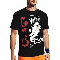 Anime Great Teacher Onizuka T Shirt Mens Summer Round Neck Shirts Casual Short Sleeves Tee