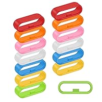 cobee Watch Strap Loop, Silicone Watch Strap Rings, 10pcs Black Replacement Watch Band Loops, Watch Band Keeper Retainer Fastener Rings Parts, Watch Band Holder for Smart Sport Watch