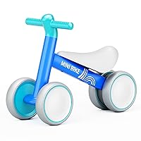 67i Baby Balance Bike for 1 Year Old Boys Girls Gifts 12-24 Months Toddler Balance Bike Bicycle Toys Infant Bike with 4 Wheels Baby Ride on Toys No Pedal First Birthday Gifts for Boys Girls