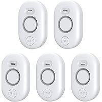 5 Pack Water Leak Detectors, 100dB Water Sensor Alarm, Water Leakage Detection Devices for Home Pipe/Drain/Sink/Faucet Drip, Floor Flooding in Basement/Bathroom/Kitchen/Toilet/Laundry Room