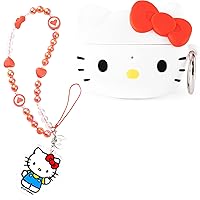 iFace Hello Kitty Beaded Charm Wrist Strap + Hello Kitty Figure AirPods Pro 2 Case with Carabiner