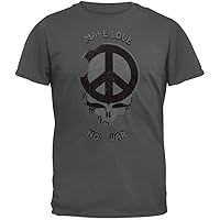 Grateful Dead - Make Love Not War Soft T-Shirt - Medium Grey