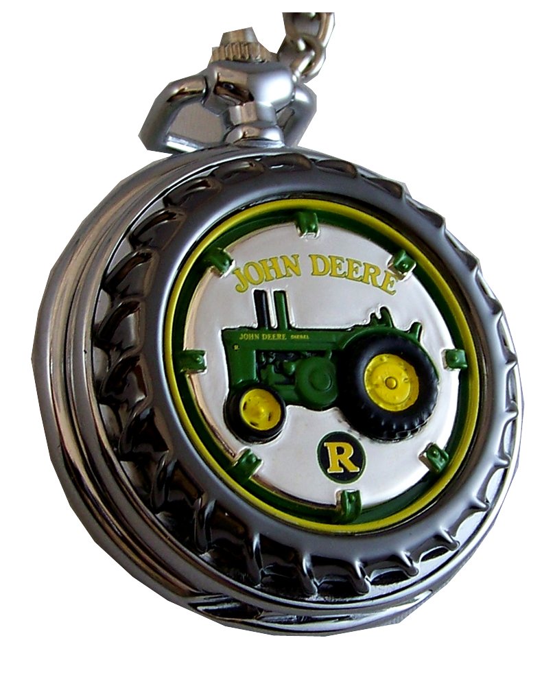 John Deere Franklin Mint Pocket Watch Model R Tractor LE, New