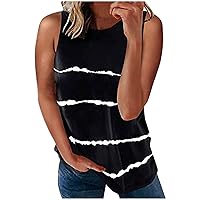 Womens Tank Tops Casual Solid Color Camis Shirts Sleeveless Waffle Knit Soft Summer Tees Tunic Blouse