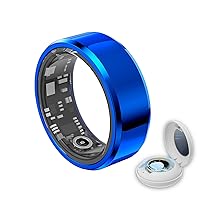 Smart Ring Health Tracker - Fitness Sleep Heart Rate Blood Oxygen Tracker Smart Ring for Men and Women,IP68 Waterproof Level Bluetooth Fitness Tracker Rings - Free APP