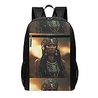 Ancient Egypt Tribe Series Print Simple Sports Backpack, Unisex Lightweight Casual Backpack, 17 Inches