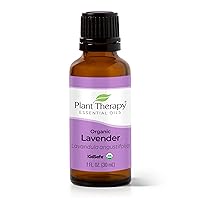Organic Lavender Essential Oil 100% Pure, USDA Certified Organic, Undiluted, Natural Aromatherapy for Diffusion & Topical Use, For Skin, Hair, Relaxation, Premium Therapeutic Grade 30 mL
