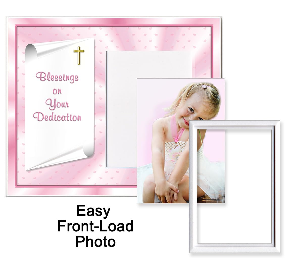Expressly Yours! Photo Expressions Baby Blessing Dedication Picture Frame Gift Blessings on Your Dedication - Girl