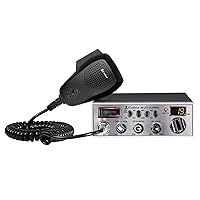 Cobra 25 LTD AM/FM Professional CB Radio – Compact, Easy to Operate, with Dual-Mode Access, 4-Watt Output, Full 40 Channels, Adjustable Dynamike Control and PA Capability, Black