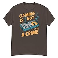 Gaming is Not a Crime Graphic Tee - Trendy Gamer T-Shirt for Men and Women - Video Game Lover Shirt