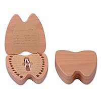 Baby Teeth Keepsake Box Wooden Box Tooth Shaped Box for Boys Girls, ARTA-0060