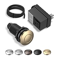 Garbage Disposal Air Switch Kit-Professional，Cordless Sink Top Waste Disposer On/Off，Garbage Disposal Button, UL Listed