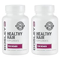 BosleyMD Healthy Hair Growth Supplements with DHT Blockers for Women and Men for Thicker, Fuller, Stronger Hair, 1-2 Month Supply