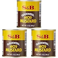 S&B Oriental Hot Mustard Powder, 3-Ounce (Pack of 3)