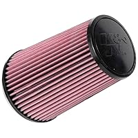K&N Universal Clamp-On Air Intake Filter: High Performance, Premium, Replacement Air Filter: Flange Diameter: 4.5 In, Filter Height: 8.375 In, Flange Length: 0.625 In, Shape: Round Tapered, RU-1008