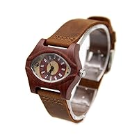 MW Watch Eyes Natural red Wooden Leather Straps Women Wristwatches Box
