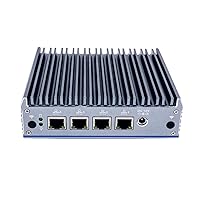 HUNSN Micro Firewall Appliance, Mini PC, OPNsense, Untangle, Sophos XG, VPN, Router PC, Intel J4125, RX11, AES-NI, DP, HDMI, COM, SIM Slot, 4 x Intel I211, 4G RAM, 128G SSD