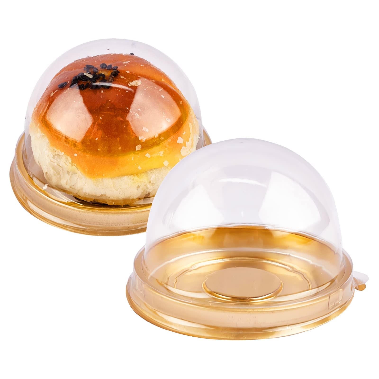 10pcs) 4 inch Transparent cake packaging box round dome 10pcs plastic –  Sweet Confessions