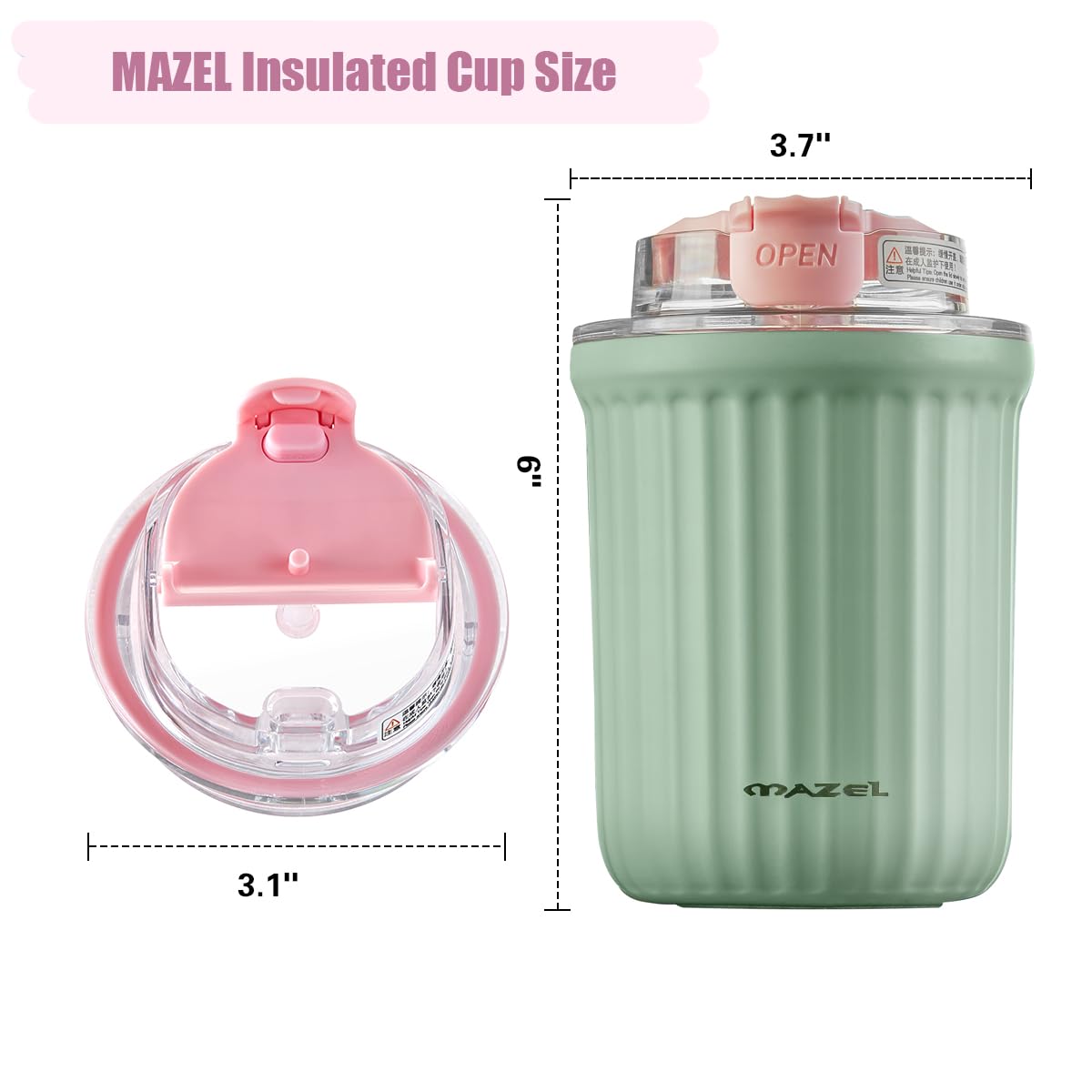 MAZEL Insulated Mug & Golf Wedge,Bundle of 2