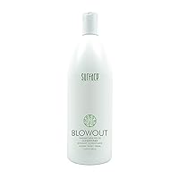 Surface Hair Blowout Conditioner for Women and Men - Organic Conditioner and Heat Resistant Hair Style Protector with Babassu Oil