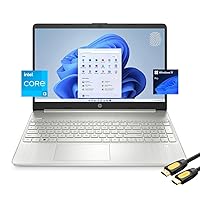 HP 15 Laptop for Student & Business, 15.6 FHD Micro-Edge Display, Intel Core i3-1215U up to 4.40GHz, 16GB RAM, 512GB PCle SSD, FP Reader, Keypad, 720p Webcam, USB-C, Wi-Fi, PDG HDMI Cable, Win 11 Pro