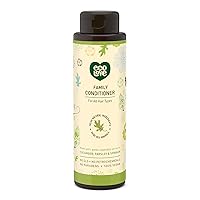 ecoLove - Natural Conditioner for All Hair Types - Safe for the Whole Family - No SLS or Parabens - With Organic Cucumber Extract - Vegan and Cruelty-Free, 17.6 oz