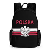 Polish Flag - Polska Eagle Laptop Backpack for Men Women Shoulder Bag Business Work Bag Travel Casual Daypacks