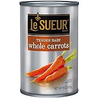 Le Sueur Tender Baby Whole Carrots, 15 Ounce (Pack of 6)