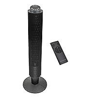 Comfort Zone Smart Wi-Fi Oscillating Portable Tower Fan with Remote, 42 inch, 5 Speed, Compatible with Alexa, 90 Degree Oscillation, Timer Function, Quiet, Ideal for Home, Bedroom & Office, CZ12398