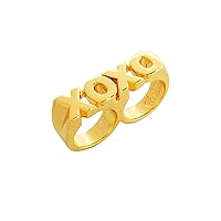Love Ring - Double Finger Ring - Statement Cocktail Ring
