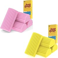 Cleaning Duster Sponge(Pink)+Cleaning Duster Sponge(Yellow)