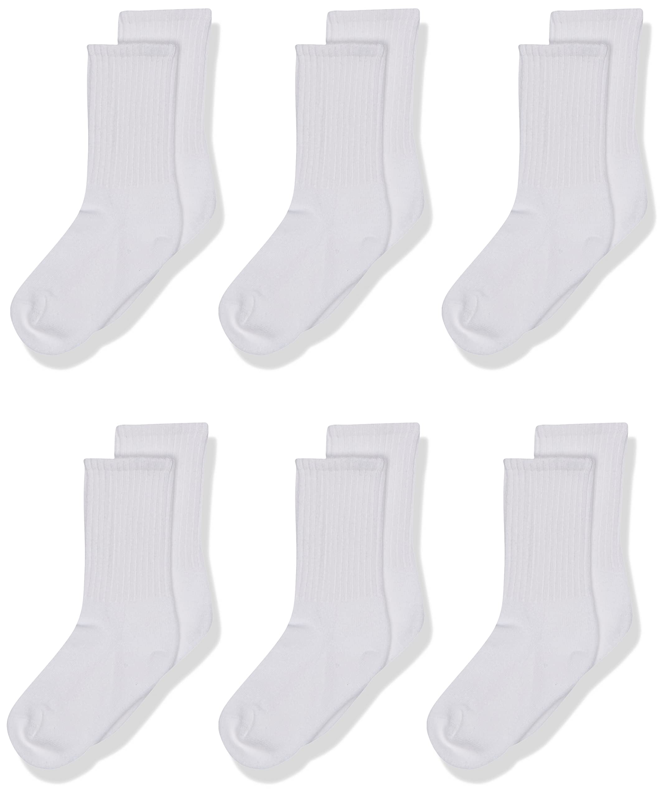 Jefferies Socks Girls' Half-Cushion Seamless Socks (Pack of 6)