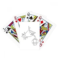 Customs Hand Flower Simple Pattern Poker Playing Magic Card Fun Board Game